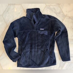 Patagonia Navy Snap Fleece Pullover